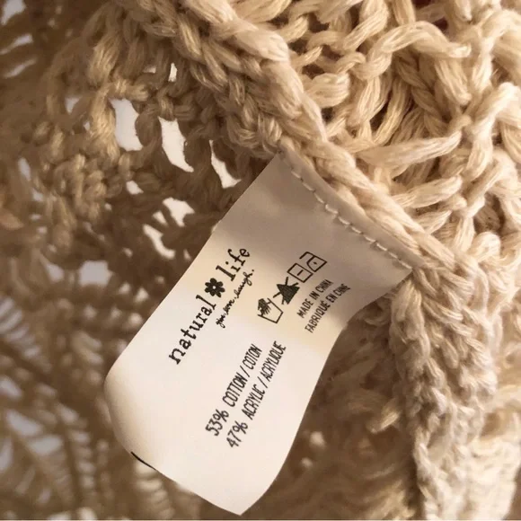 NWT Natural Life Abigail Cardigan Duster Cream S/M - Picture 6 of 6